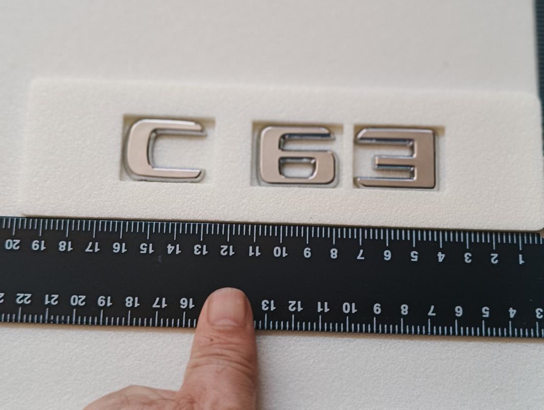 C 63 Krom Bagaj Yazısı 3M 3D ABS