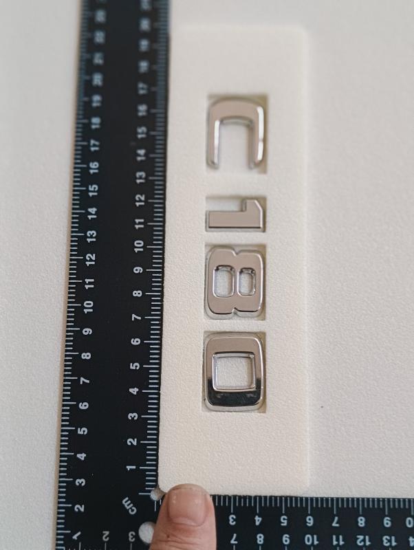 C180 Krom  Bagaj Yazısı 3M 3D ABS