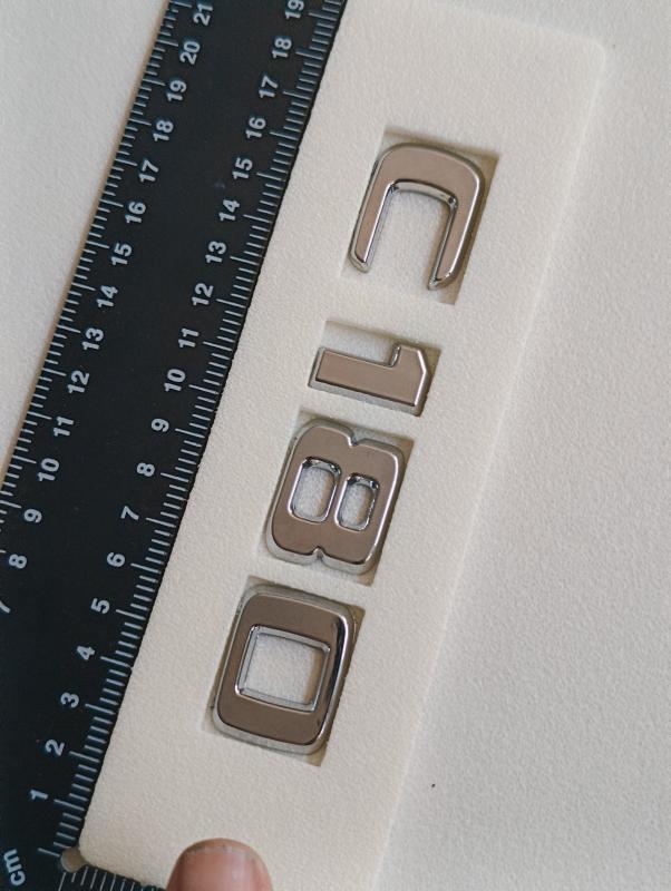 C180 Krom  Bagaj Yazısı 3M 3D ABS
