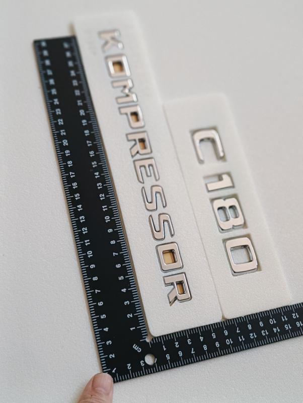 C180 ve Kompressor Krom Bagaj Yazısı Seti 2’li 3M 3D ABS