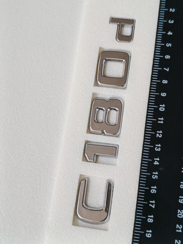 C180d Krom  Bagaj Yazısı 3M 3D ABS