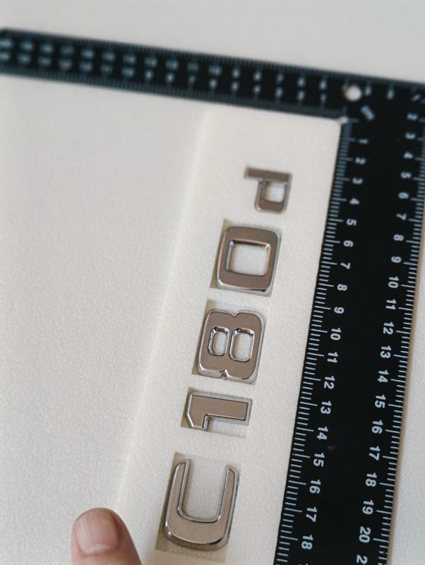 C180d Krom  Bagaj Yazısı 3M 3D ABS
