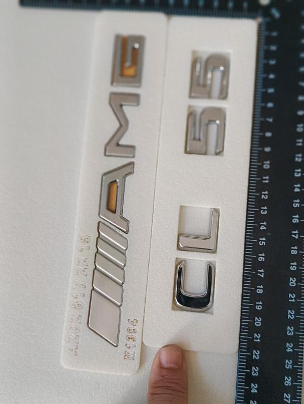 CL 55 ve AMG Krom Bagaj Yazısı Seti 2’li 3M 3D ABS