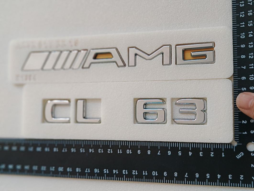 CL 63 ve AMG Krom Bagaj Yazısı Seti 2’li 3M 3D ABS