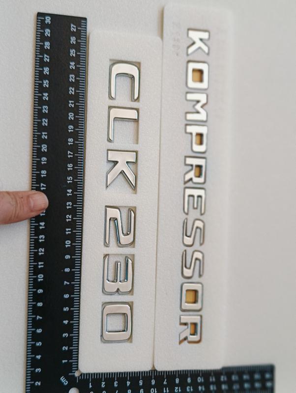 CLK 230 ve Kompressor Krom Bagaj Yazısı Seti 2’li 3M 3D ABS