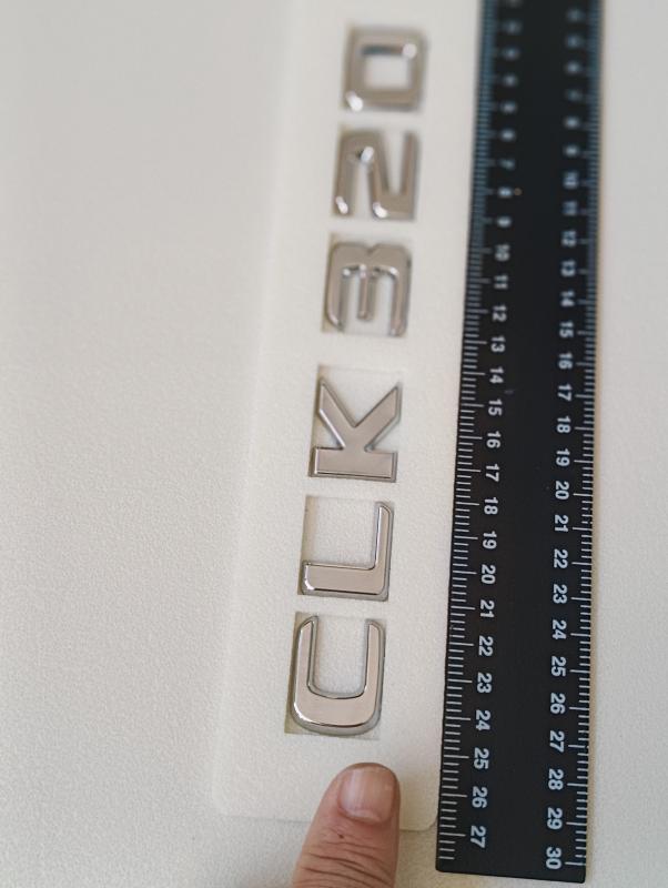 CLK 320 Krom Bagaj Yazısı 3M 3D ABS