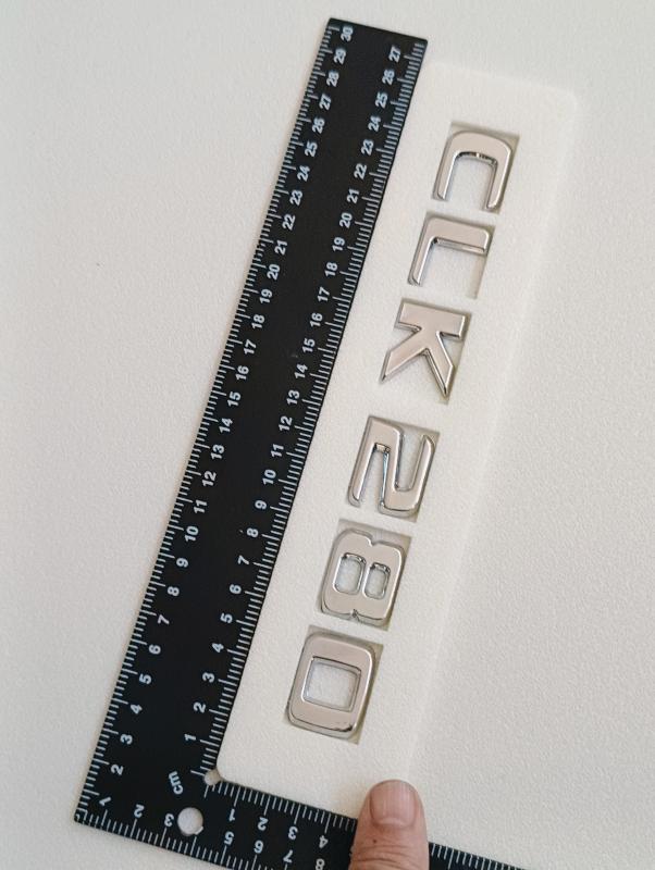 CLK 280 Krom Bagaj Yazısı 3M 3D ABS
