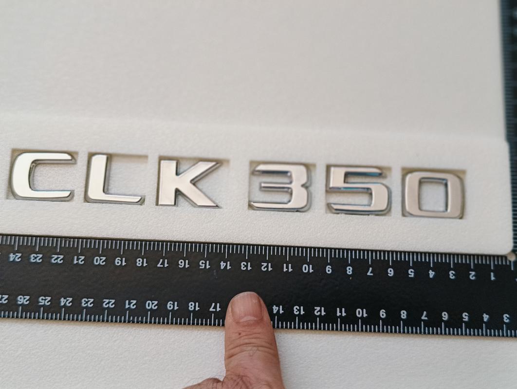 CLK 350 Krom Bagaj Yazısı 3M 3D ABS