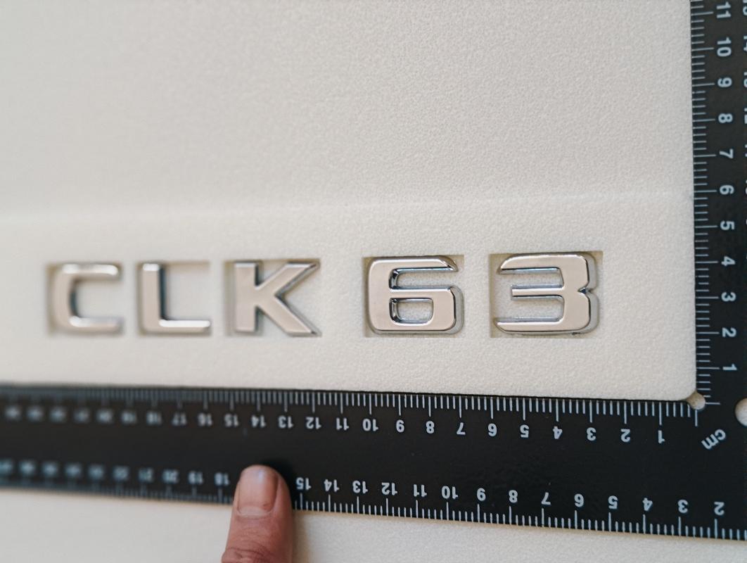 CLK 63 Krom Bagaj Yazısı 3M 3D ABS
