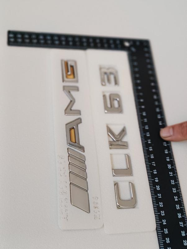 CLK 63 ve AMG Krom Bagaj Yazısı Seti 2’li 3M 3D ABS