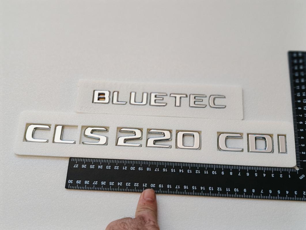 CLS 220 CDI ve Bluetec Krom Bagaj Yazısı 3M 3D ABS