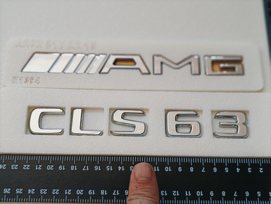 CLS 63 ve AMG Krom Bagaj Yazısı Seti 2’li 3M 3D ABS