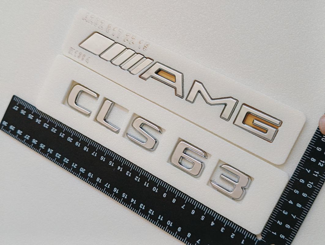 CLS 63 ve AMG Krom Bagaj Yazısı Seti 2’li 3M 3D ABS