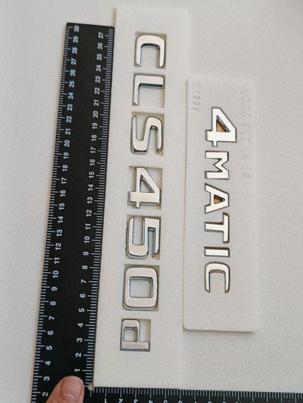 CLS 450d ve 4Matic Krom Bagaj Yazısı Seti 2’li 3M 3D ABS