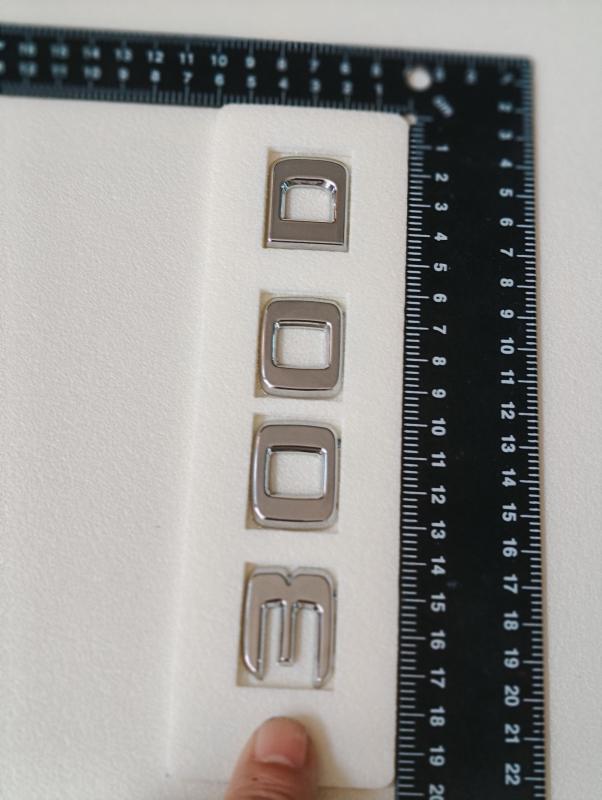 300 D Krom Bagaj Yazısı 3M 3D ABS