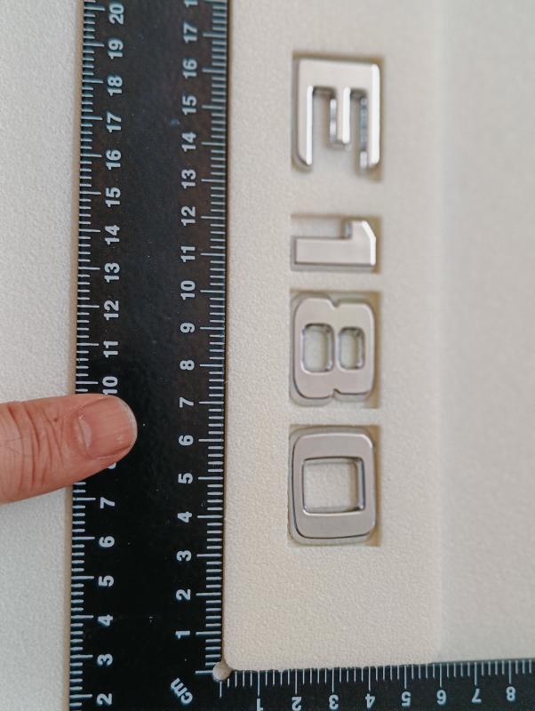 E 180 Krom Bagaj Yazısı 3M 3D ABS