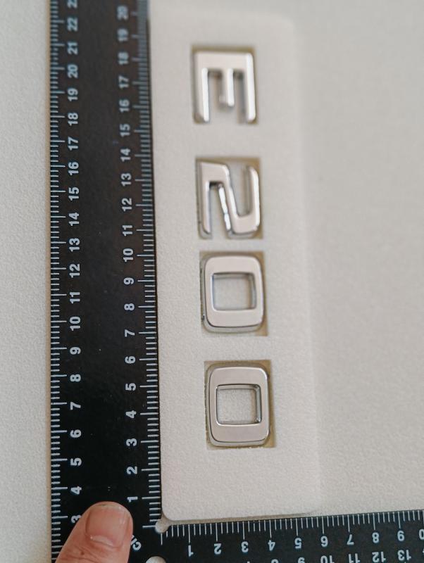 E 200 Krom Bagaj Yazısı 3M 3D ABS