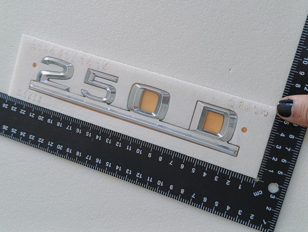 250D Krom Bagaj Yazısı Çubuklu Model 3M 3D ABS