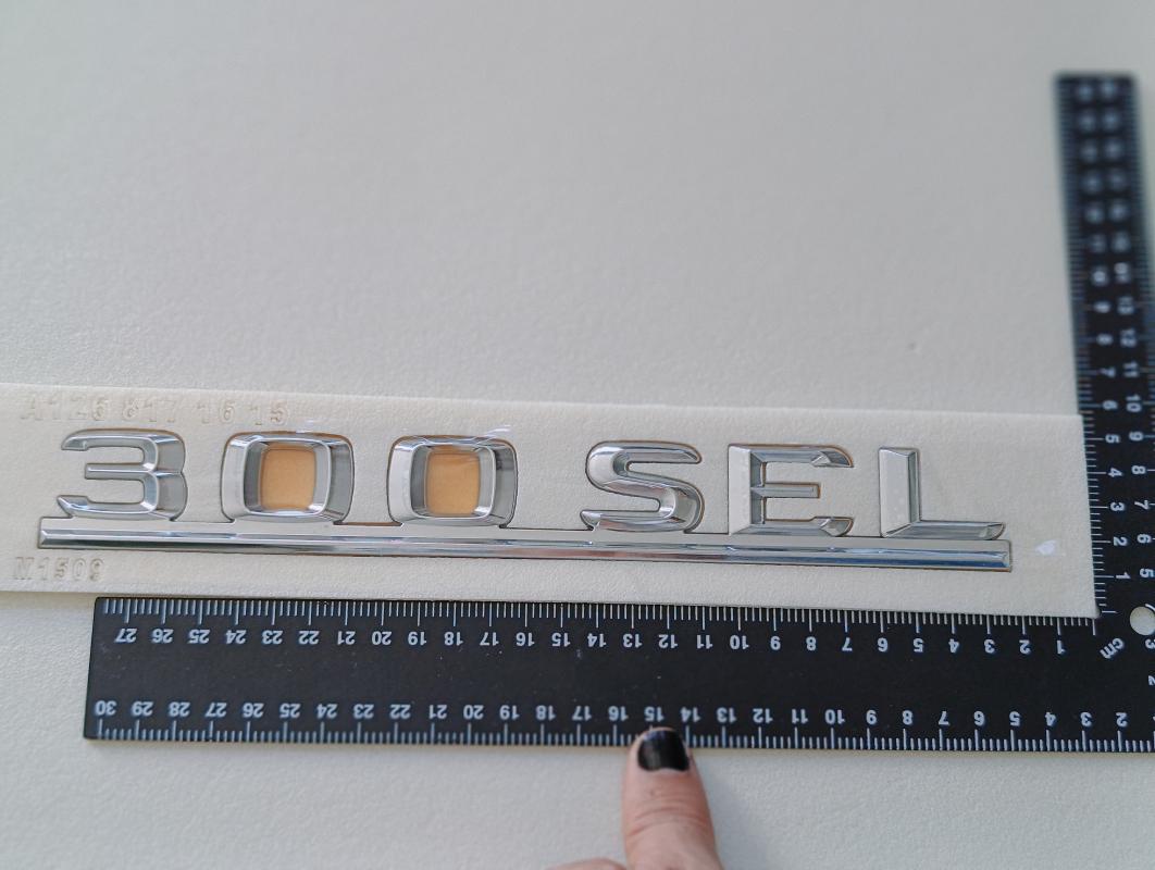300SEL Krom Bagaj Yazısı Çubuklu Model 3M 3D ABS
