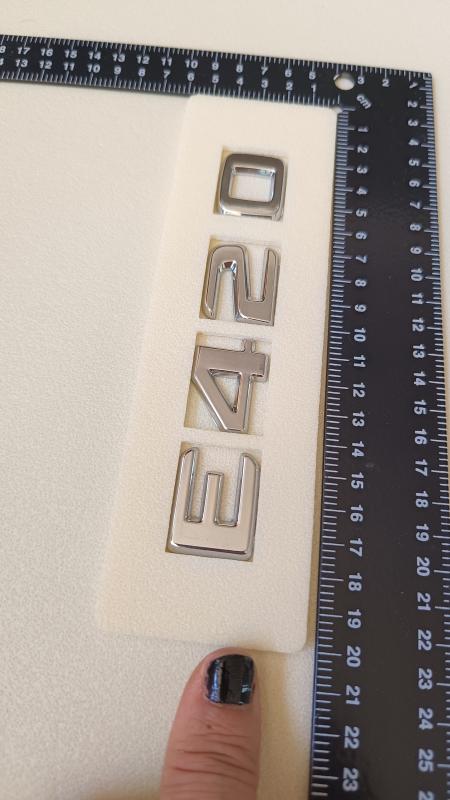 E 420 Krom Bagaj Yazısı 3M 3D ABS