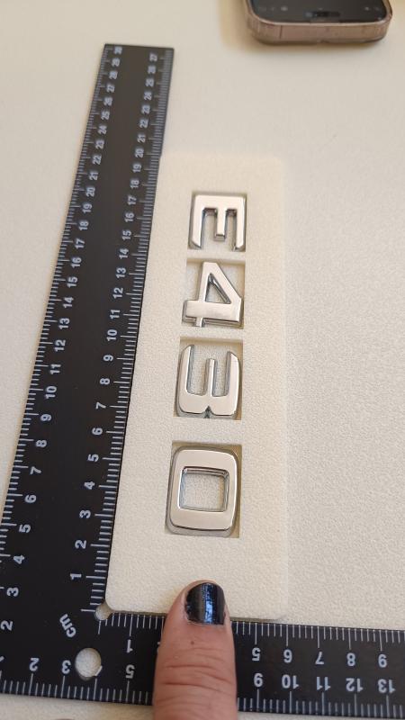 E 430 Krom Bagaj Yazısı 3M 3D ABS