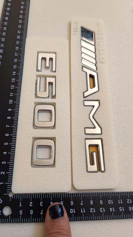 E 500 ve AMG Krom Bagaj Yazısı Seti 2’li 3M 3D ABS