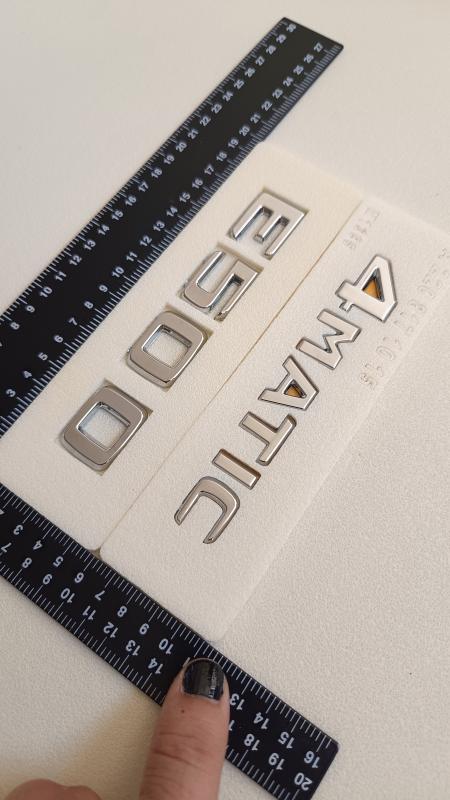 E 500 ve 4Matic Krom Bagaj Yazısı Seti 2’li 3M 3D ABS