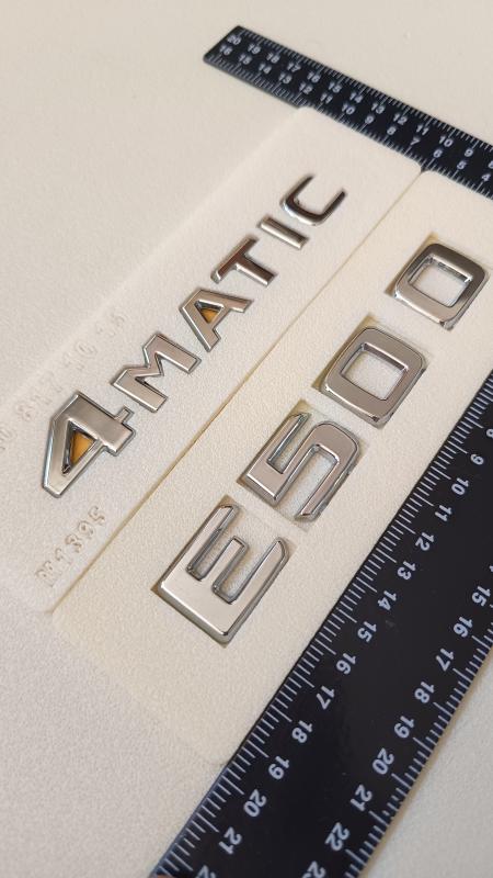 E 500 ve 4Matic Krom Bagaj Yazısı Seti 2’li 3M 3D ABS