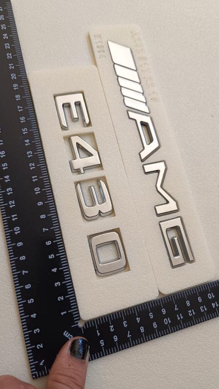 E 430 ve AMG Krom Bagaj Yazısı Seti 2’li 3M 3D ABS