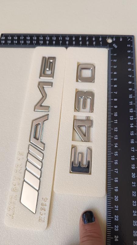 E 430 ve AMG Krom Bagaj Yazısı Seti 2’li 3M 3D ABS