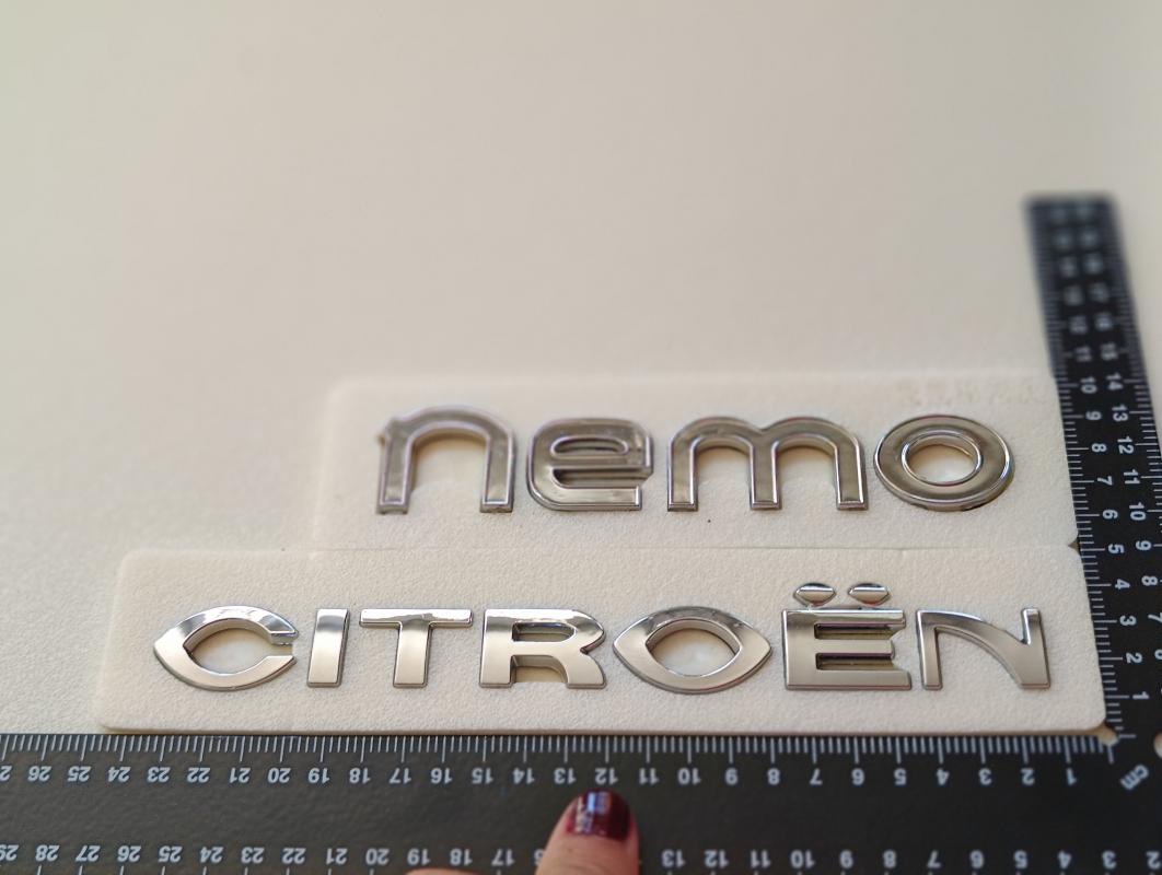 Nemo ve Citroen Krom Bagaj Yazısı Seti 2’li 3M 3D ABS