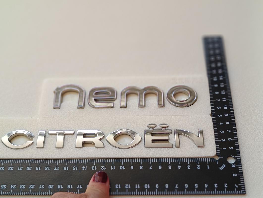Nemo ve Citroen Krom Bagaj Yazısı Seti 2’li 3M 3D ABS