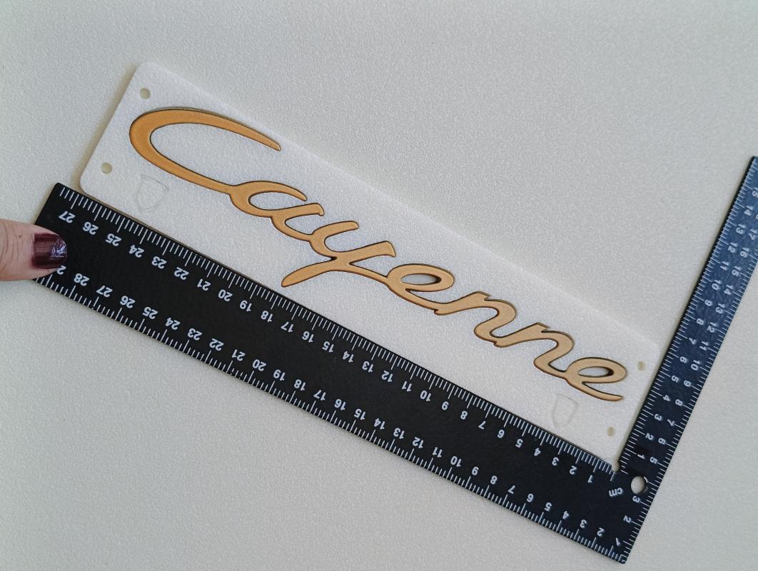 Cayenne Golden Bagaj Yazısı 3M 3D ABS