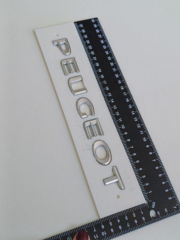 Expert-Partner Van Uyumlu Peugeot Krom Bagaj Yazısı 3M 3D ABS