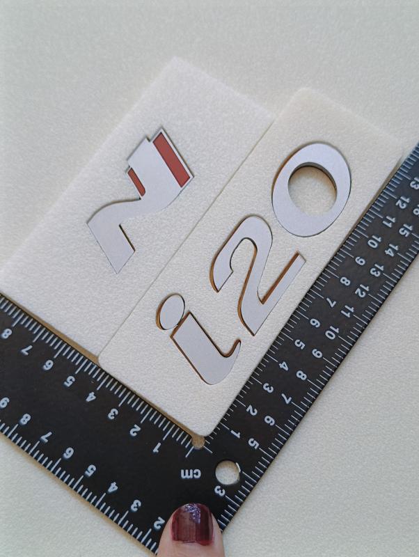 i20 ve N Yeni Nesil Bagaj Yazısı Seti 2’li 3M 3D ABS