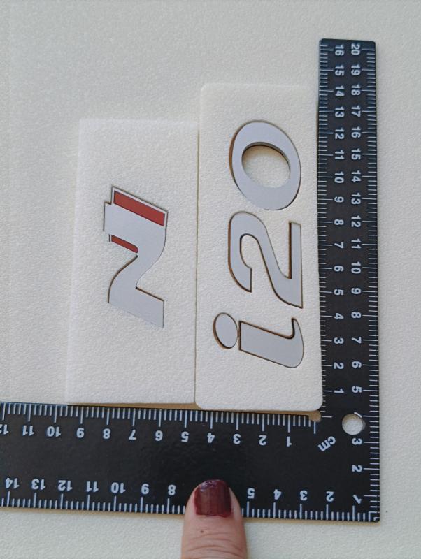 i20 ve N Yeni Nesil Bagaj Yazısı Seti 2’li 3M 3D ABS