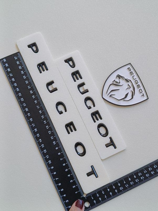 Peugeot Bagaj ve Kaput Yazısı ve Yeni Nesil Aslan Arması Seti 3’lü 3M 3D ABS