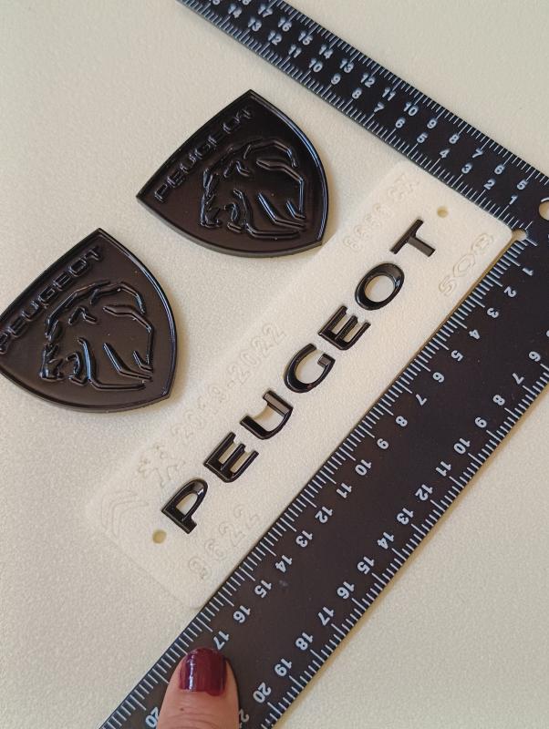 508 Uyumlu Peugeot Piano Black Bagaj Yazısı ve Çamurluk Arması Seti 3’lü 3M 3D ABS