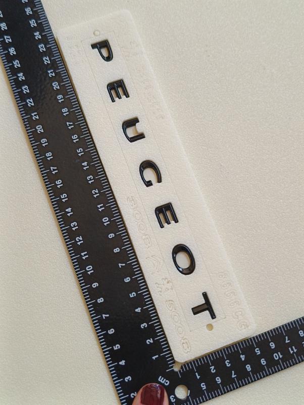 3008-5008 Uyumlu Peugeot Piano Black Bagaj Yazısı 3M 3D ABS