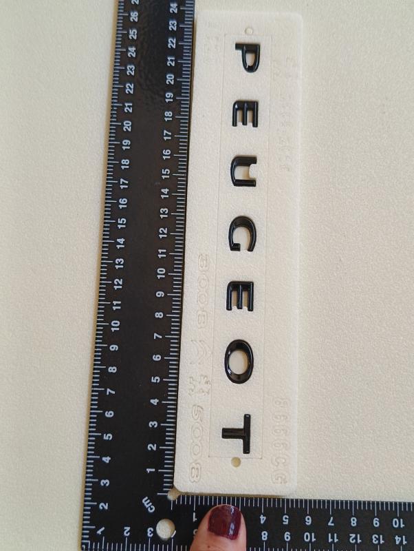 3008-5008 Uyumlu Peugeot Piano Black Bagaj Yazısı 3M 3D ABS