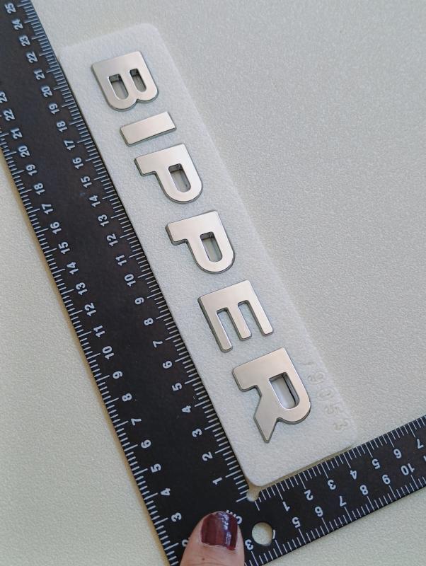 Bipper Krom Bagaj Yazısı 3M 3D ABS