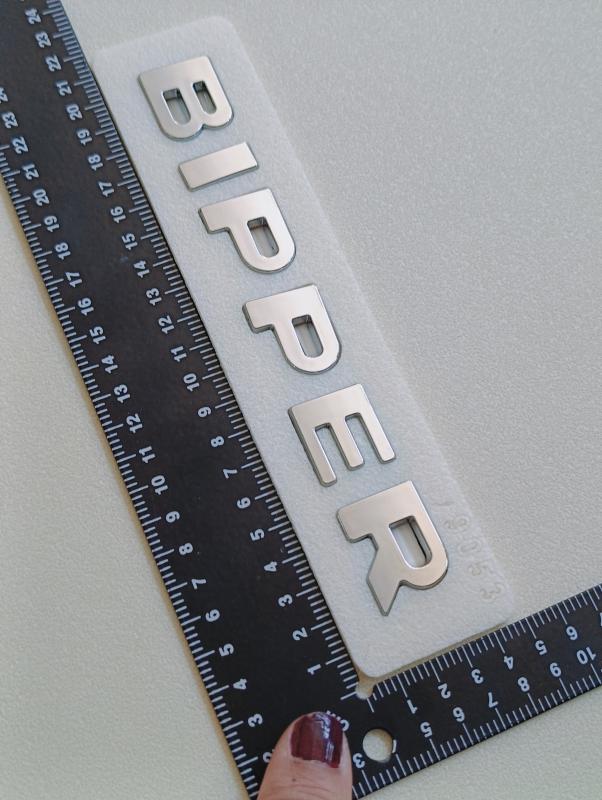 Bipper Krom Bagaj Yazısı 3M 3D ABS