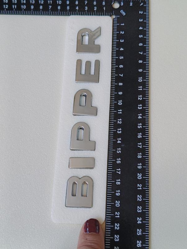 Bipper Krom Bagaj Yazısı 3M 3D ABS