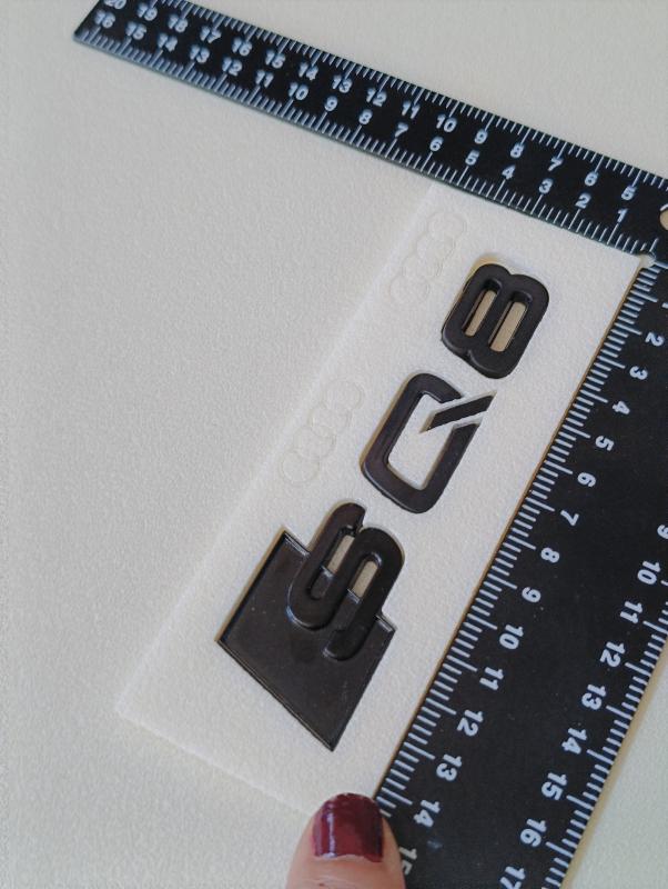 SQ8 Piano Black Bagaj Yazısı 3M 3D ABS