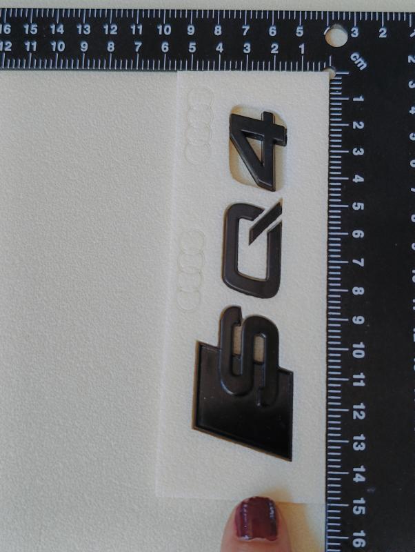 SQ4 Piano Black Bagaj Yazısı 3M 3D ABS