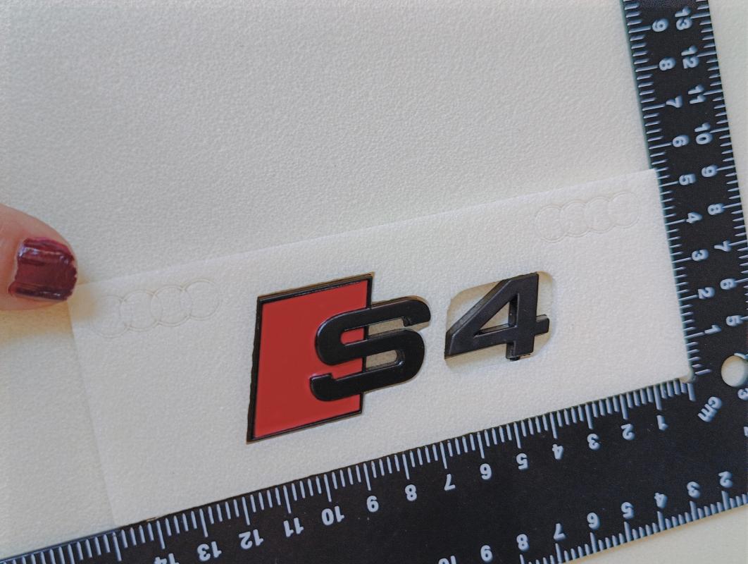 S4 Piano Black Bagaj Yazısı 3M 3D ABS