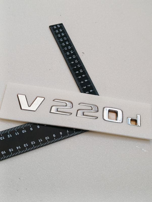 V220 d Krom Bagaj Yazısı 3M 3D ABS