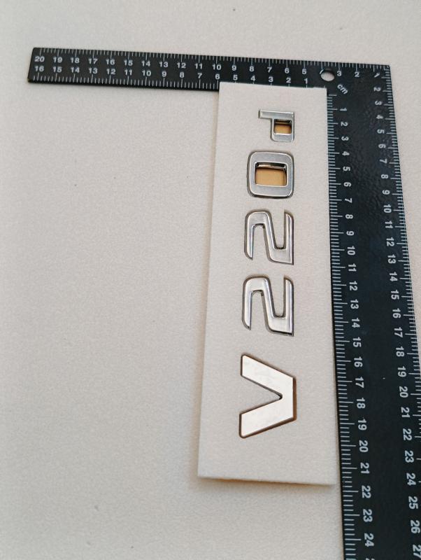 V220 d Krom Bagaj Yazısı 3M 3D ABS