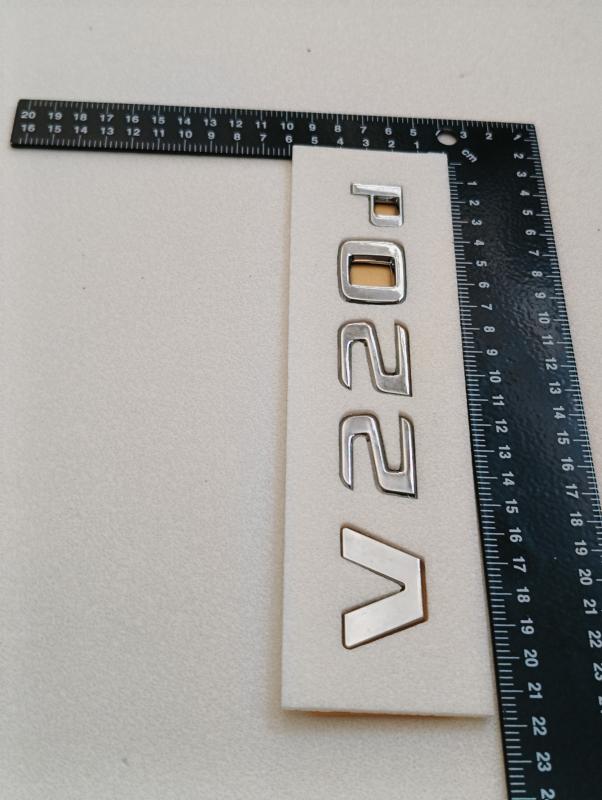V220 d Krom Bagaj Yazısı 3M 3D ABS