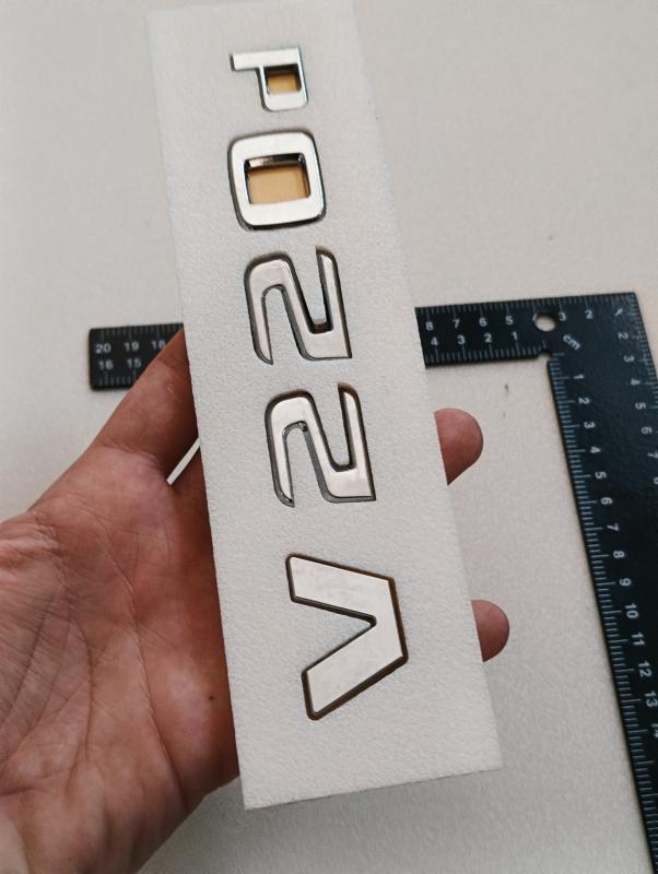 V220 d Krom Bagaj Yazısı 3M 3D ABS
